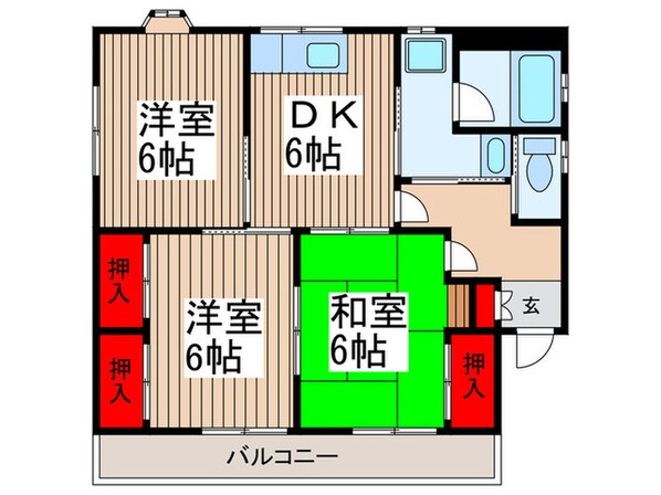 コーポ仲澤の物件間取画像